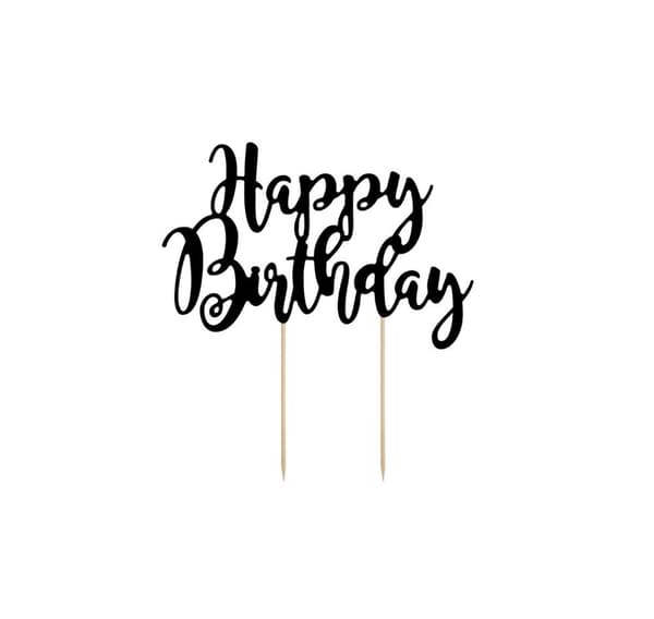 Kagepynt 'Happy Birthday' 22,5cm