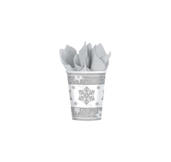 Drikkekop 266ml 'Snowflake', pakke med 8