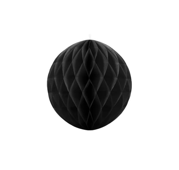 Pappersdekoration 'Honeycomb ball black' 30cm 1st