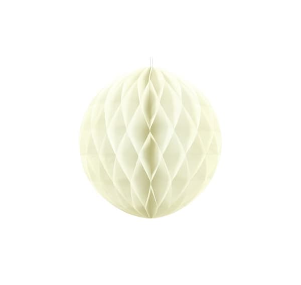 Paperikoristelu 'Honecomb ball light cream' 30cm 1kpl
