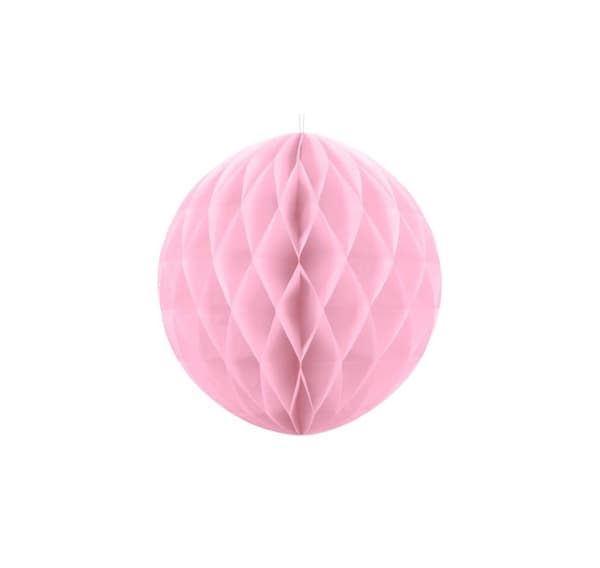 Paperikoristelu 'Hunajakennopallo valopenkki' 30cm 1kpl