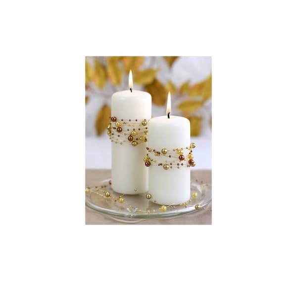 Garland with Pearls, kultainen, 1,3 M
