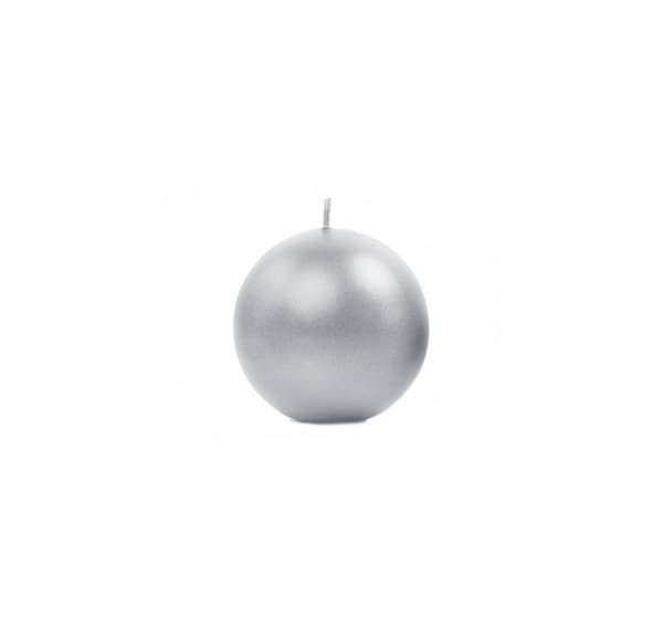 Ljus metall.Silver 8cm