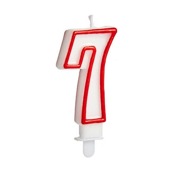 Kynttilä Syntymäpäivä Numerot 7 (12 osaa)