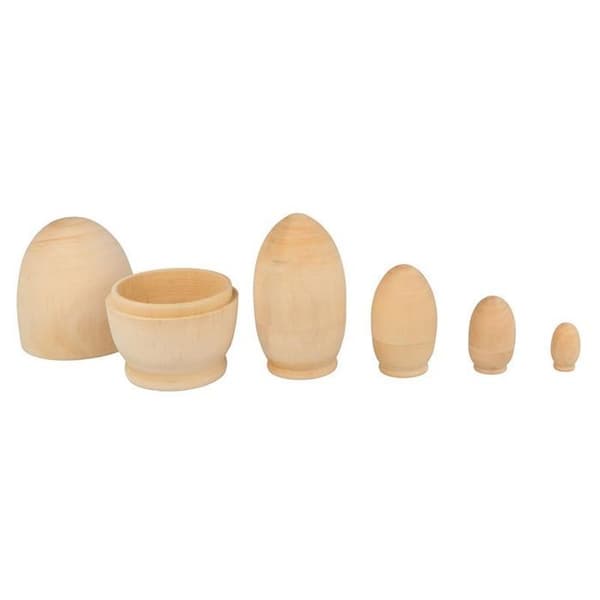 Dekorera träägg - Artemio - 5 st - Beige - Blandat - Dekorativa föremål
