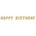 Miniatyrbild 2 av 2: Folieballonger "HAPPY BIRTHDAY", guld, 40cm, storlek per bokstav, tab-bag 13st - {color}