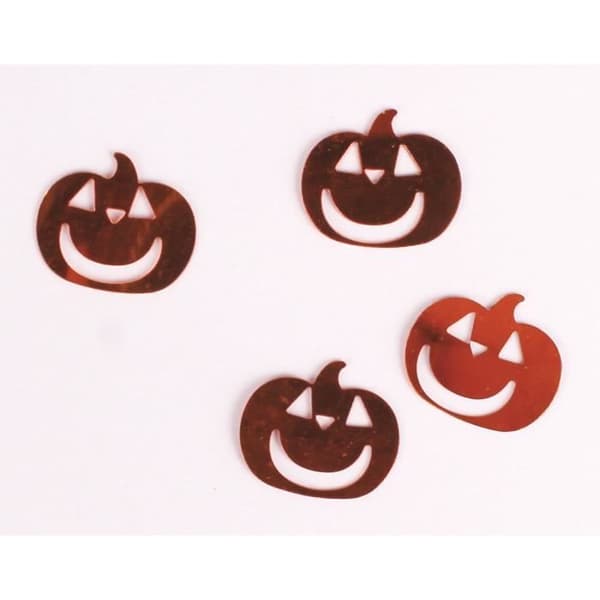 Paljetter - MegaCrea - Orangekürbis - 1,9 cm - 50 gr - Halloween-dekorering