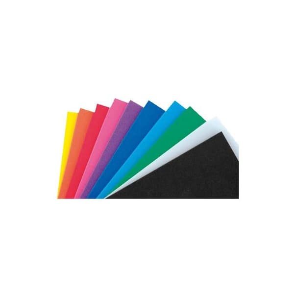 Flerfärgat skum 20 x 29 cm (set med 10 tallrikar