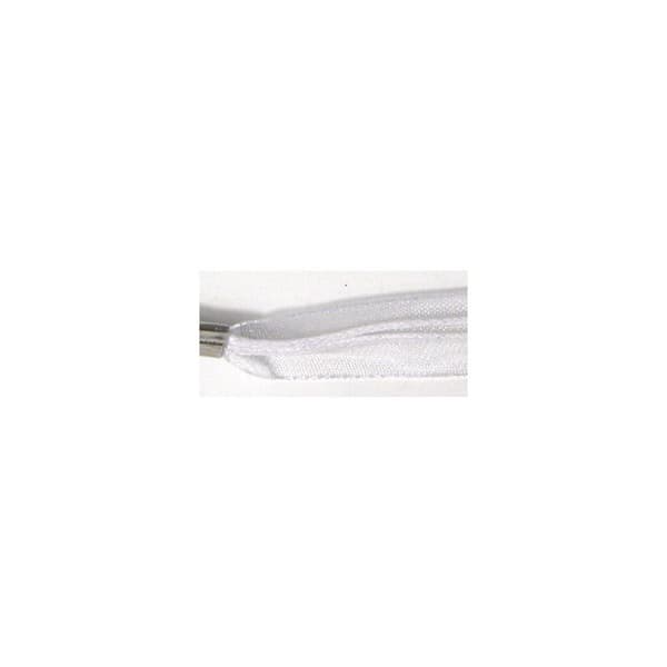 Organza band med karbinhake Vit 50 cm