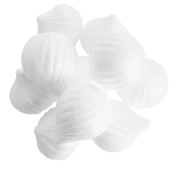 Fjärilskulor - LePolystyrène - 10 cm - 10 stycken - Vit - Polystyren