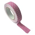 Miniatyrbild 2 av 2: Tejp - PW International - Rosa prickar vit - 5 meter - Tyg - Blandad