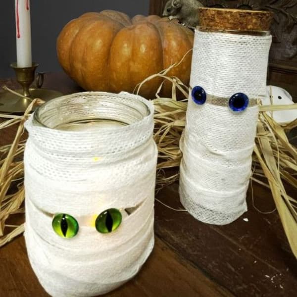 Halloween Mummy värmeljussats