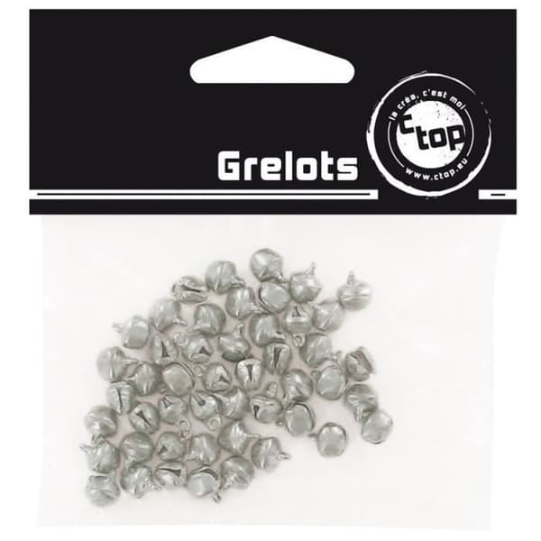 Grelots - 0 - Set om 48 - Silver - 7 mm - Metall