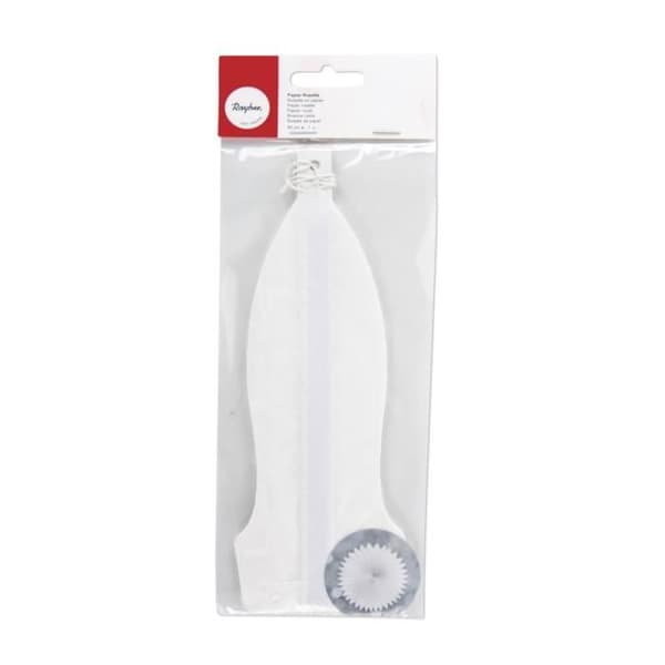 Papprondell - sct.-LS - 40cm - Vit - Festdekoration - Att hänga upp