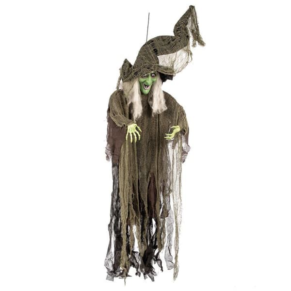 Hängande dekoration - Ej specificerad - Ond häxa - 190 cm - Svart och grön - Halloween