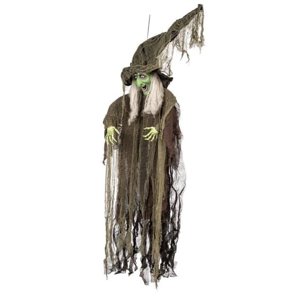 Hängande dekoration - Ej specificerad - Ond häxa - 190 cm - Svart och grön - Halloween