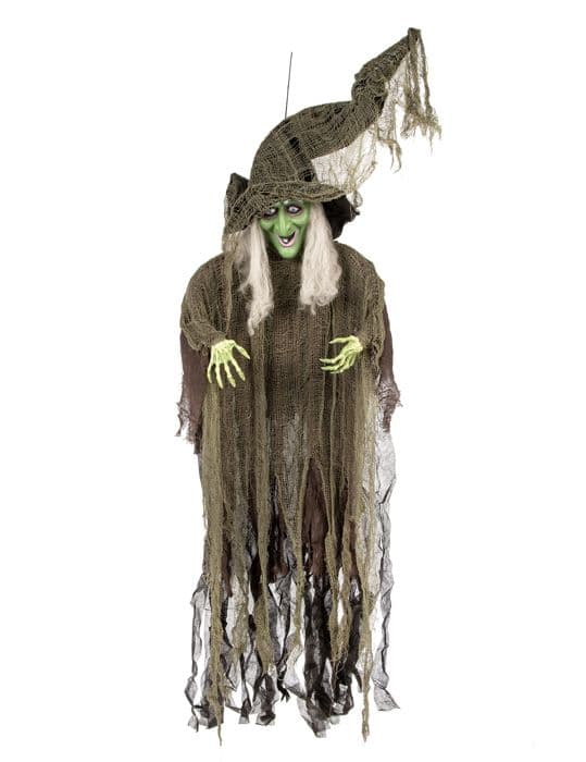 Hängande dekoration - Ej specificerad - Ond häxa - 190 cm - Svart och grön - Halloween