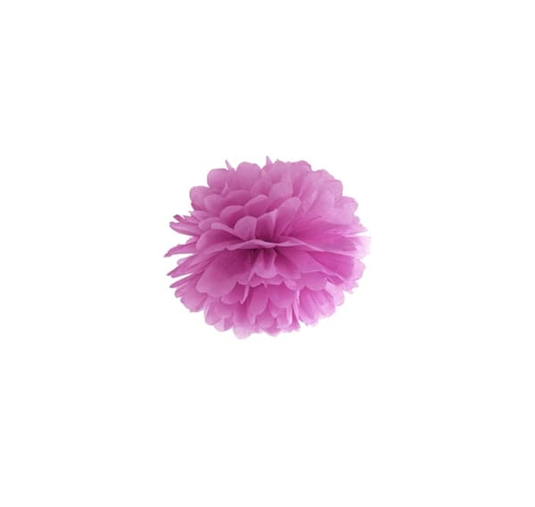 Pappersdekoration 'Fluffy plommon' 35cm 1st