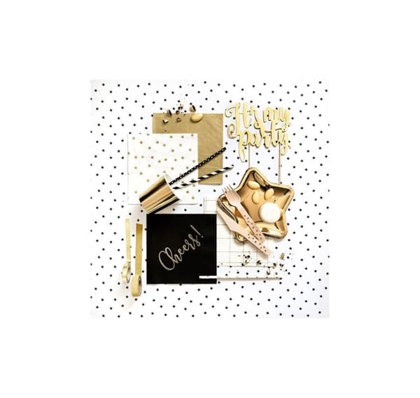 Servietter 'Gold metallic'