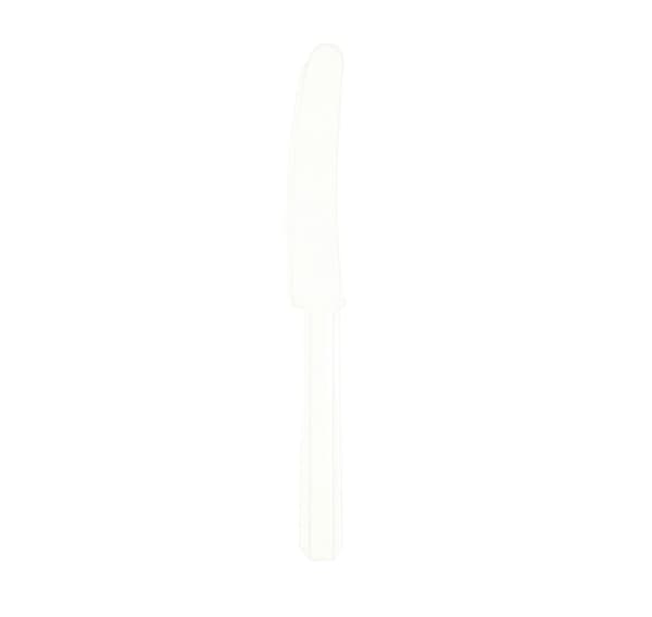 Kniv plast hvid, 24 stk i en pakke