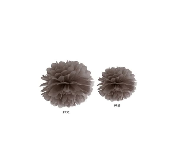 Paperinen koriste 'Fluffy brown' 35cm 1kpl