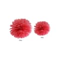 Pikkukuva 2 / 2: Paperinen koriste 'Fluffy red' 35cm 1kpl