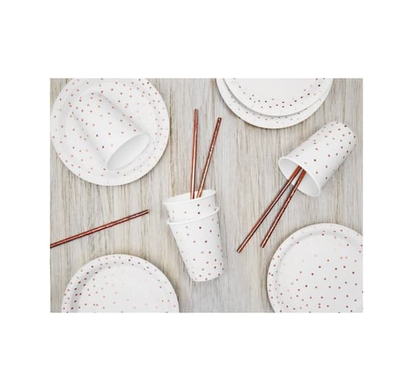 Drikkekop Polka Dots hvid