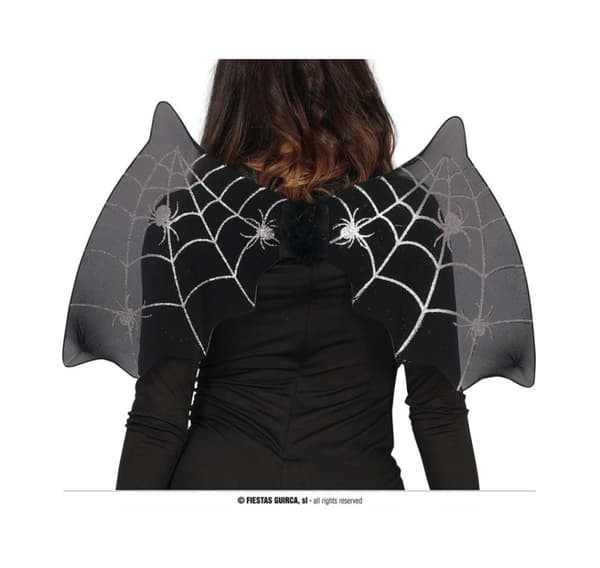 Wings bat sort 60x35cm