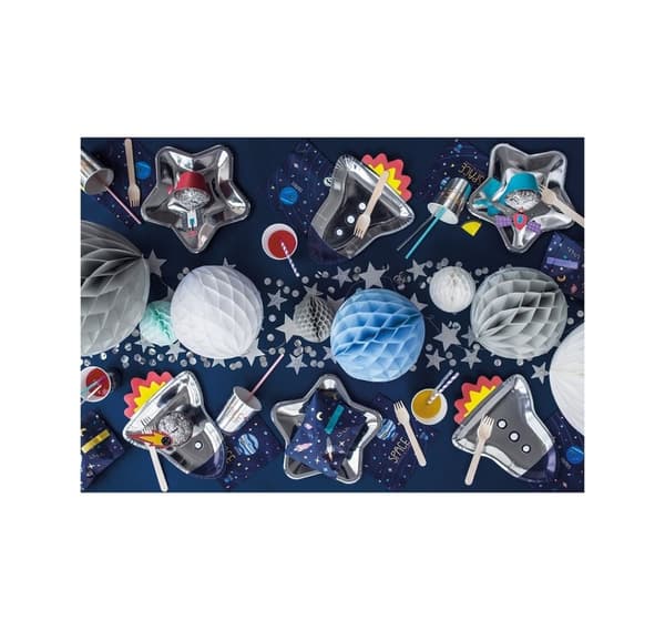 Paper decoration 'Honeycomb ball light grey' 20cm 1pc