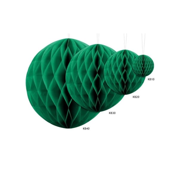 Paperinen koriste 'Hunajakennopallonvihreä' 20cm 1kpl