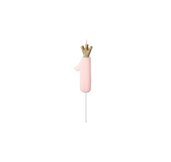Candle 1, light pink Crown