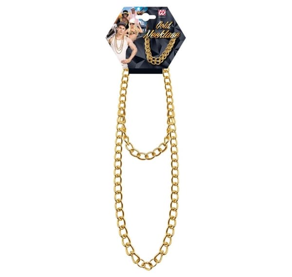 Halsband guld 120 cm