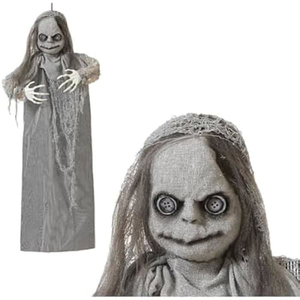 Festdekoration - BigBuy Home - Halloween spöke 90 cm - Flerfärgad - Dekorativa föremål - Blandat