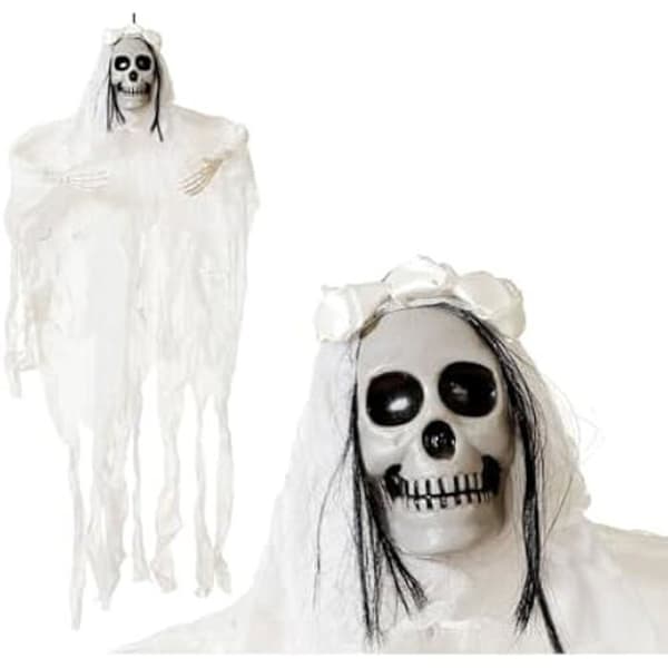 Festdekoration - BigBuy Home - Halloween skelett - 90 x 70 cm - Flerfärgad - Dekorativa föremål