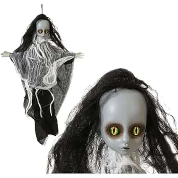 Festdekoration - BigBuy Home - Halloween spöke - 50 cm - Flerfärgad - Dekorativa föremål