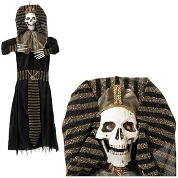 Halloween dekoration - BigBuy Home - Faraos skelett - 130 x 100 cm - Flerfärgad - Fest