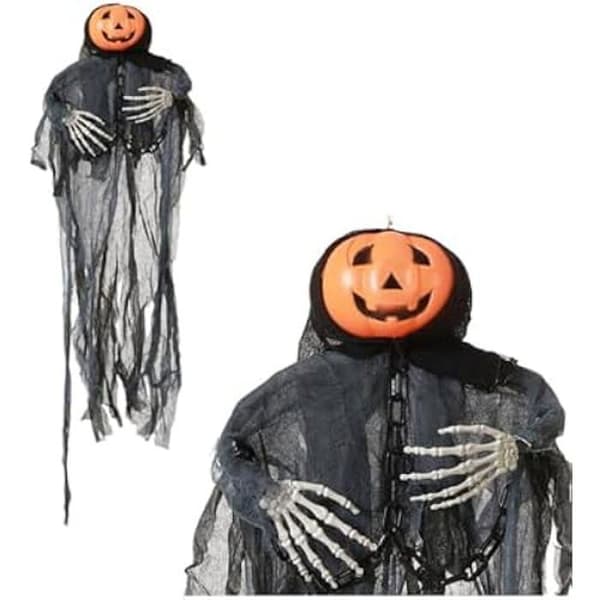 Festdekoration - BigBuy Home - Halloween pumpa - 100 x 54 cm - Flerfärgad - Blandat