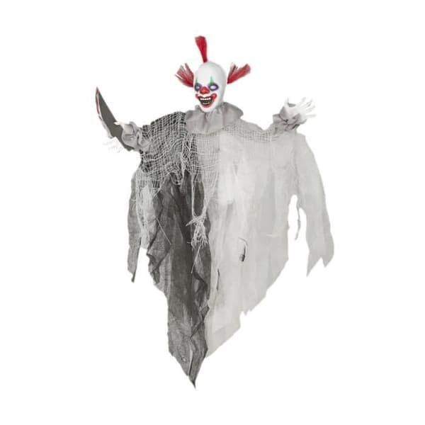 Ghost clown Den mördare clown hängande dekoration är ett mycket originellt spöke som kommer att ge detta mörka och