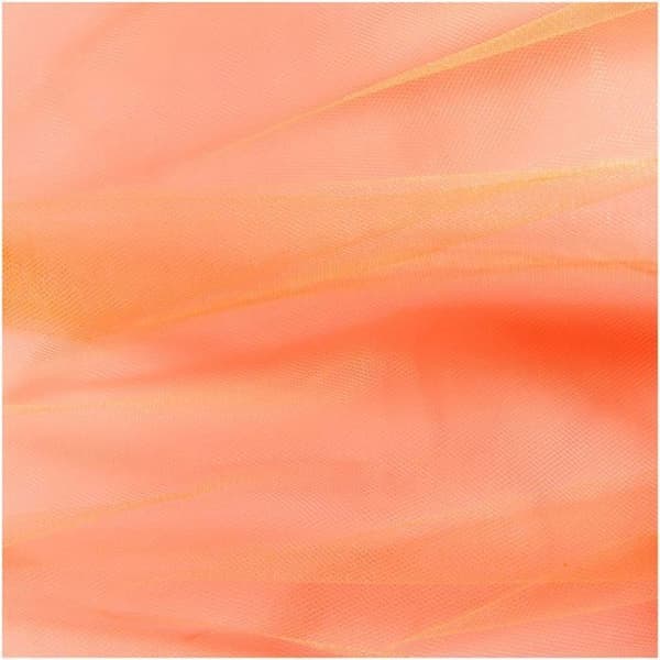 Rulle av tyll 50 cm x 5 m - neon orange