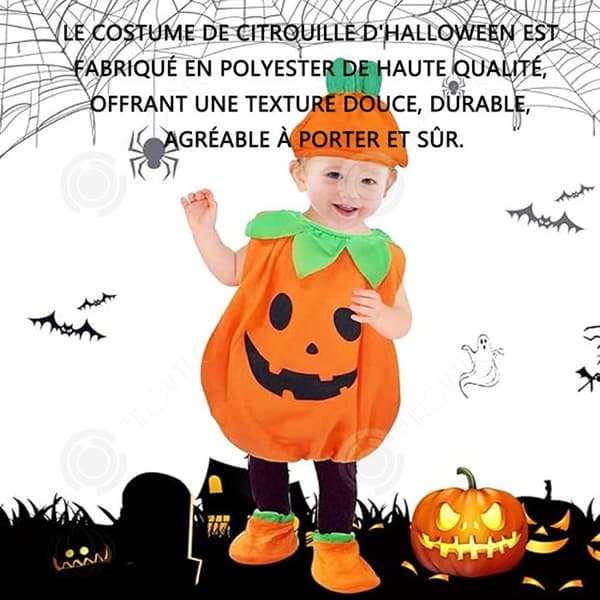 INN Halloween dekoration 110cm polyesterfiber bär en hatt deco pumpa dekoration fest dekoration godisask