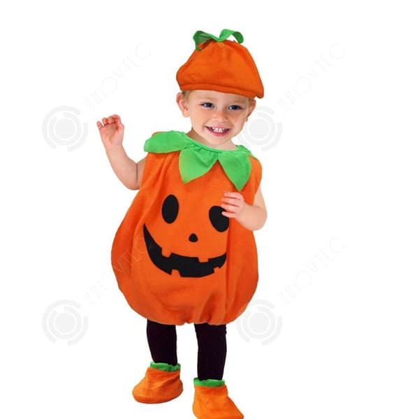 INN Halloween dekoration 110cm polyesterfiber bär en hatt deco pumpa dekoration fest dekoration godisask