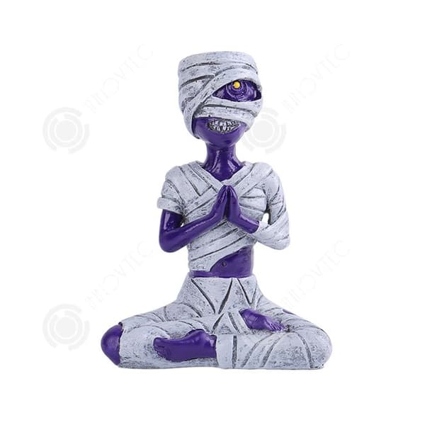 INN Halloween spöke små dekorativa föremål bordsdekorationer festdekoration belysningsföremål skelett yoga figurer