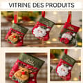 Miniatyrbild 3 av 4: INN Ornaments set med 3 föremål festdekoration små prydnadsföremål julstrumpor söta dekorationer julklappspåse