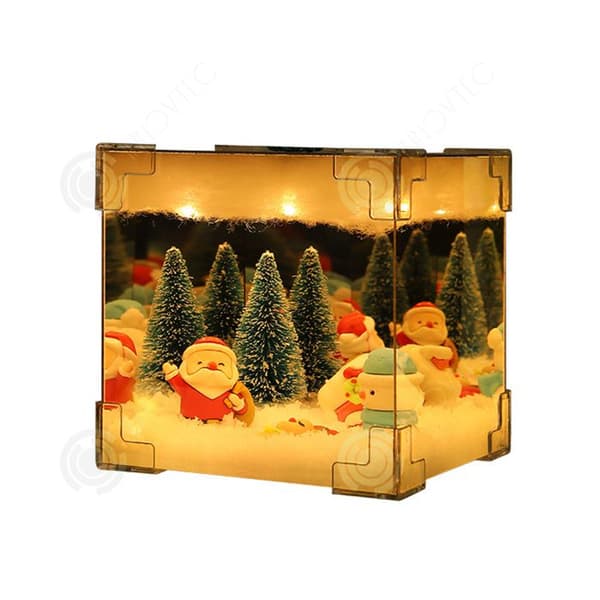INN Ornament 12x12cm festdekoration bordsdekorationer små prydnadsföremål nattlampa Rubiks kub innehåller olika tillbehör