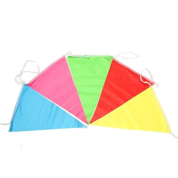 TEMPSA Multicolor Bunting Banner Triangel Hängande Bröllopsdekoration