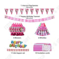 Miniatyrbild 2 av 4: TD® Unicorn-tema födelsedagsfestdekorationer Serveringsset - porslinsmaterial, paket 139 stycken