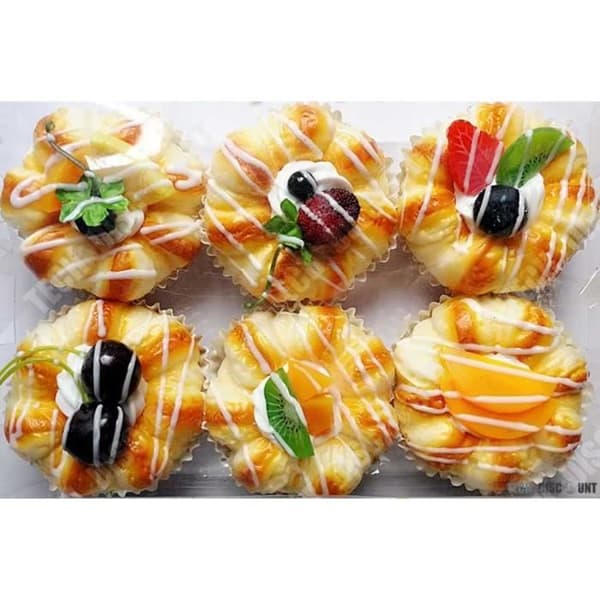 TD® muffins kakor pajer dekoration cupcake realistisk frukt mat dekorativ mat tartelett kök matsal vardagsrum