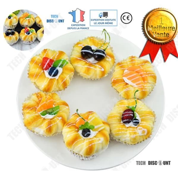 TD® muffins kakor pajer dekoration cupcake realistisk frukt mat dekorativ mat tartelett kök matsal vardagsrum