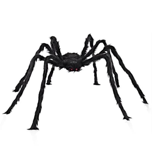TD® Giant Furry Spindel Dekoration Halloween Skräck Delikat sammet Realistisk Dekoration i naturlig storlek Hem Inomhus Utomhus