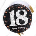 Miniatyrbild 3 av 4: TD® 12 delar 18-års-spiralhängen - Grattis på födelsedagen 18-årsdekoration
